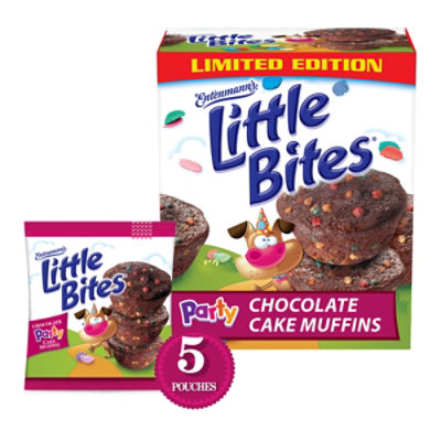 Entenmanns Little Bites Chocolate Party Cake Mini Muffins 5 Pouches 8.25 Oz - 8.25 OZ - Image 1