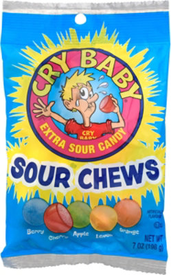 Cry Baby Sour Chews Peg Bag - 7 Oz - Image 2