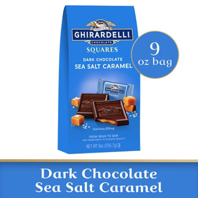 Ghirardelli Dark Chocolate Sea Salt Caramel Squares - 9 Oz - Image 1