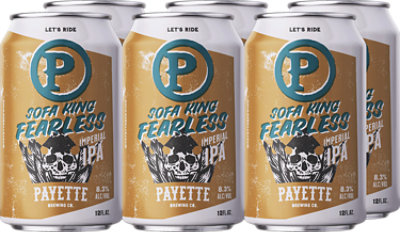 Payette Sofa King Fearless Imp Ipa 6-12 Fl Oz Cans - 6-12 FZ - Image 1