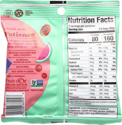 Patience Fruit & Co Sour Cran Watermelon Candy - 2.12 Oz - Image 6