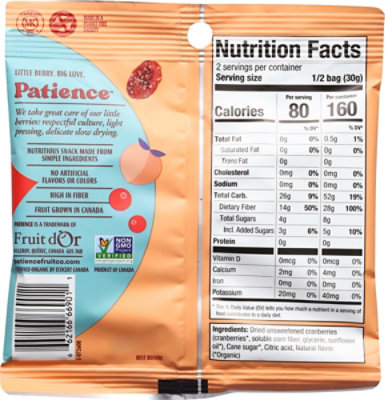 Patience Fruit & Co Sour Cran  Peach candy - 2.12 Oz - Image 6