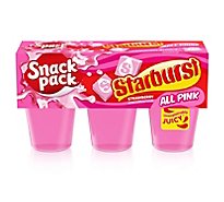 Snack Pack Pink Starburst Flavored Juicy Gels Cups - 6-3.25 OZ