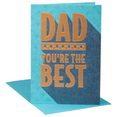 American Greetings Best Dad Father's Day Card - Each - Image 3