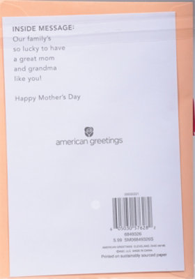 American Greetings Mother's Day Card for Grandma - Each - Image 4