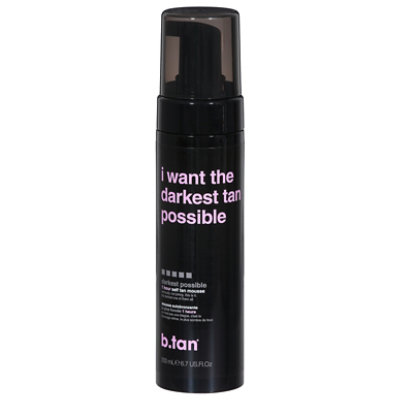 tanさんリクエストコスメ B.tan I Want The Darkest Tan Possible Self Tan Mousse - 6.7 OZ