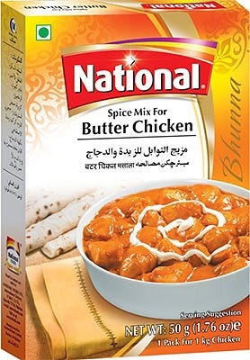 National Butter Chicken Spice Mix, 50 gm box - Image 1