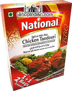 National Chicken Tandoori Spice Mix, 50 gm box - Image 1