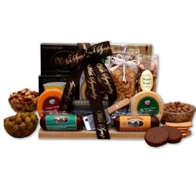 With Our Deepest Sympathy Gourmet Gift Basket - Image 1