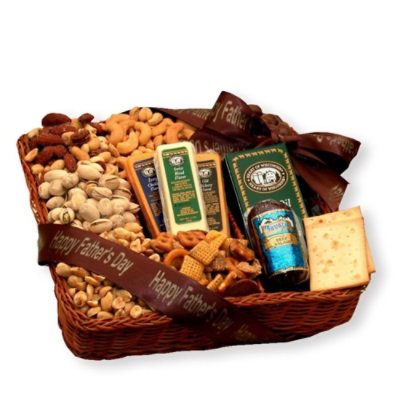 Father's Day Gift Basket - Happy Father's Day Sweet N Savory Tray - Image 1
