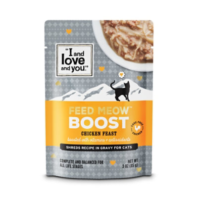 I and love and you Feed Meow Boost Chicken Feast Functional Wet Cat Food - 3 Oz - Image 1