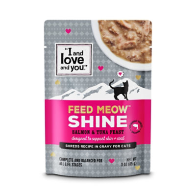 I and love and you Feed Meow Shine Salmon & Tuna Feast Functional Wet Cat Food - 3 Oz - Image 1