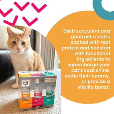 I and love and you Feed Meow Shine Salmon & Tuna Feast Functional Wet Cat Food - 3 Oz - Image 3