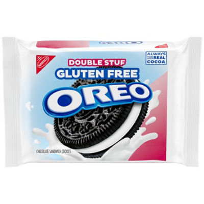 OREO Double Stuf Gluten Free Chocolate Gluten Free Sandwich Cookies Pack - 12.47 Oz - Image 1