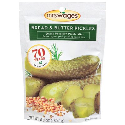 Mrs. Wages Bread & Butter Pickles Quick Process Pickle Mix - 5.3 OZ - Image 3