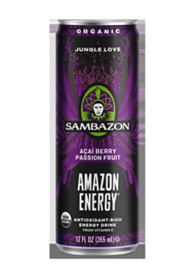 Sambazon Amazing Energy Acai Berry Passionfruit - 12 FZ - Image 1