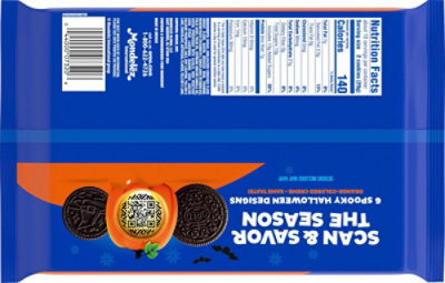 OREO Limited Edition Orange Creme Chocolate Sandwich Halloween Cookies - 18.71 Oz - Image 6