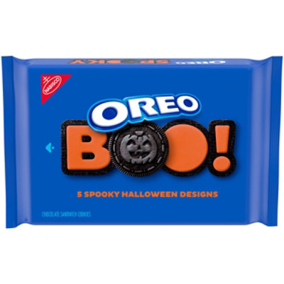 OREO Orange Creme Chocolate Sandwich Cookies Limited Edition Halloween Cookies - 18.71 oz - Image 1