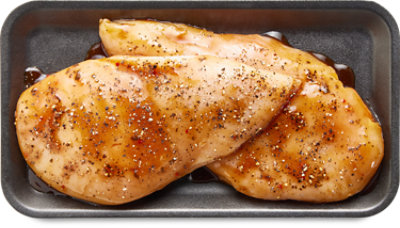 Chicken Breast With Bourbon Pepper Marinade Up To 10% Solution - LB - Image 1