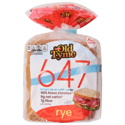 Schmidt Old Tyme 647 Rye Low Calorie Keto Bread Loaf - 15 Oz - Image 1