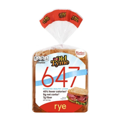 Schmidt Old Tyme 647 Rye Low Calorie Keto Bread Loaf - 15 Oz - Image 2