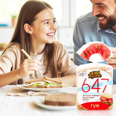 Schmidt Old Tyme 647 Rye Low Calorie Keto Bread Loaf - 15 Oz - Image 5