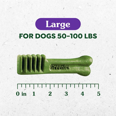 Greenies Original Large Natural Dog Dental Care Chews Oral Health Dog Treats 17 Count - 27 Oz - Image 3