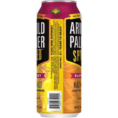 Arnold Palmer Spiked Half & Half Raspberry Beer 5% ABV Cans - 24 Fl. Oz. - Image 2