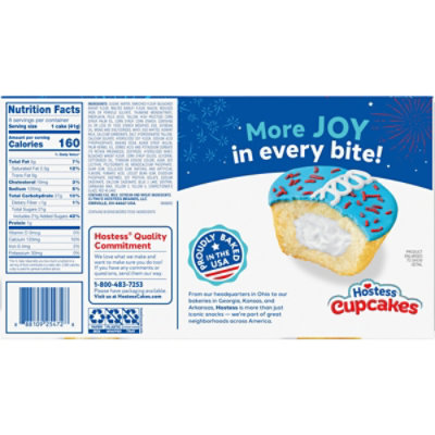 Hostess Patriotic Cupcakes With Creamy Filling - 8 Count - Image 7