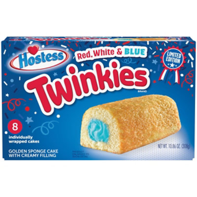Hostess Red White and Blue Twinkies Creamy Filling - 10 Count - Image 2