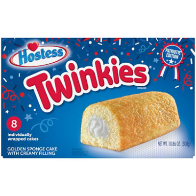 Hostess Red White and Blue Twinkies Creamy Filling 10 Count -  13.58 Oz - Image 2