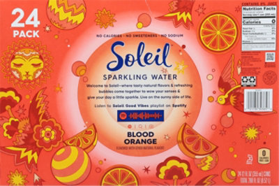 Soleil Water Sparkling Blood Orange 24-12 Fz - 24-12 FZ - Image 6