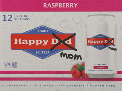 Happy Mom Raspberry Seltzer - 12-12 FZ - Image 6