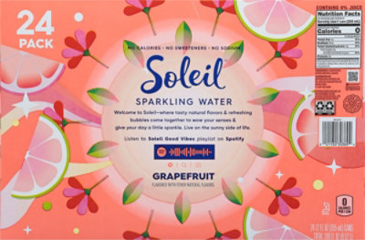 Soleil Water Sparkling Grapefruit 24-12 Fz - 24-12 FZ - Image 5