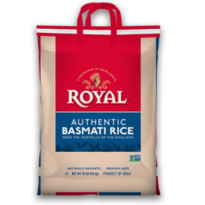 Royal Basmati Rice Bag - 15 LB - Image 2