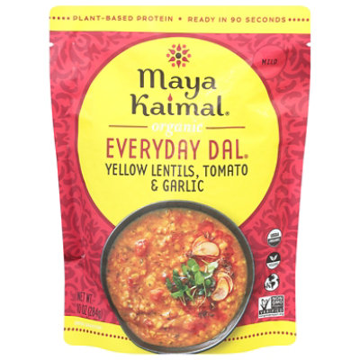 Maya Kaimal Dal Yellow Lentil Tomato Garlic - 10 OZ - Image 3