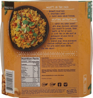 Passage Foods Korma Cashew Vegetable Curry - 9.87 OZ - Image 6