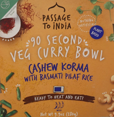 Passage Foods Korma Cashew Vegetable Curry - 9.87 OZ - Image 2