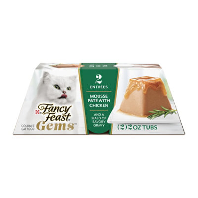 Purina Fancy Feast Gems Mousse Pate With Chicken - 2-2 Oz. Tubs - 2-2 OZ - Image 1