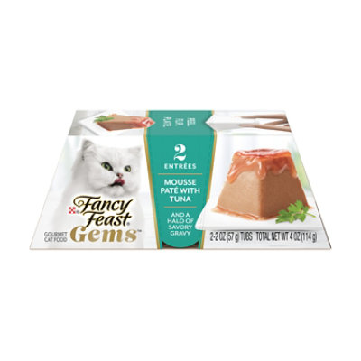 Purina Fancy Feast Gems Mousse Pate With Tuna - 2-2 Oz. Tubs - 2-2 OZ - Image 1