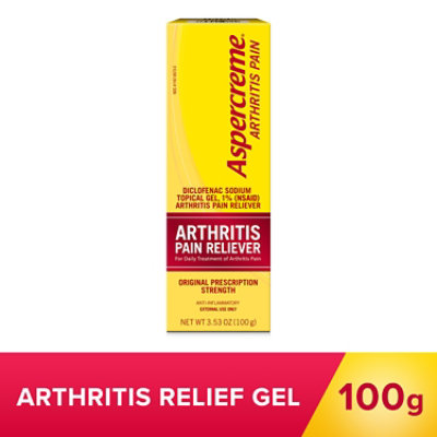 Aspercreme Arthritis Pain Relief Gel 100g Tube - 100 GR - Image 1