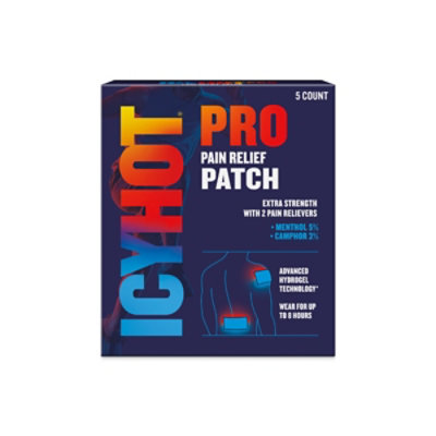 Icy Hot Pro Pain Relief Patch 5 Ct Carton - 5 CT - Image 2