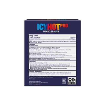 Icy Hot Pro Pain Relief Patch 5 Ct Carton - 5 CT - Image 2