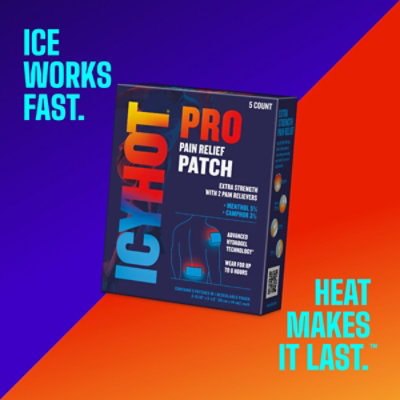 Icy Hot Pro Pain Relief Patch 5 Ct Carton - 5 CT - Image 4