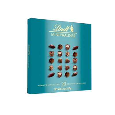 Lindt Mini Pralines Assorted Chocolate Candy Gift Box - 3.4 Oz - Image 1