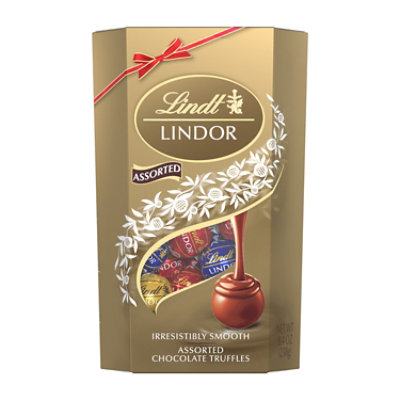 Lindt LINDOR Assorted Chocolate Candy Truffles Gift Box - 8.4 Oz - Image 1