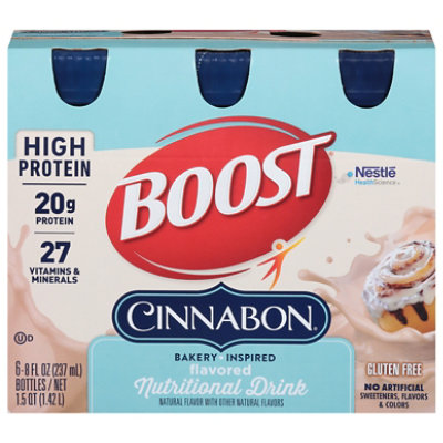 Boosta High Protein Cinnabona 6-8 Fl Oz Bottles - 6-8 FZ - Image 3