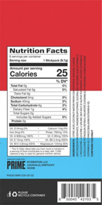 Prime Hydration Ice Pop Electrolyte Drink Mix Packets - 6 Count - Image 6