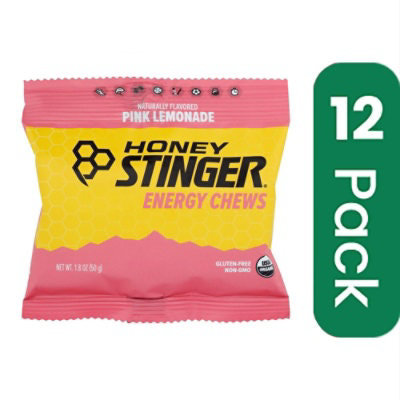 Honey Stinger Energy Chews Pink Lemonade Gluten Free 1.8 oz (Pack of