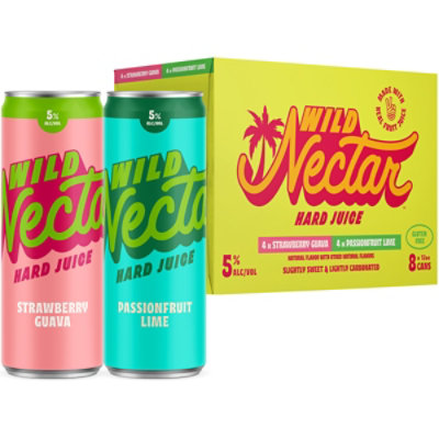 New Belgium Brewing Wild Nectar Hard Juice 5% ABV Variety Pack Cans - 8-12 Fl. Oz. - Image 2